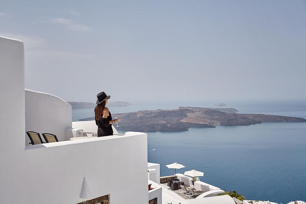 Mirabo Villas (Adults Only) Firostefani Bagian luar foto